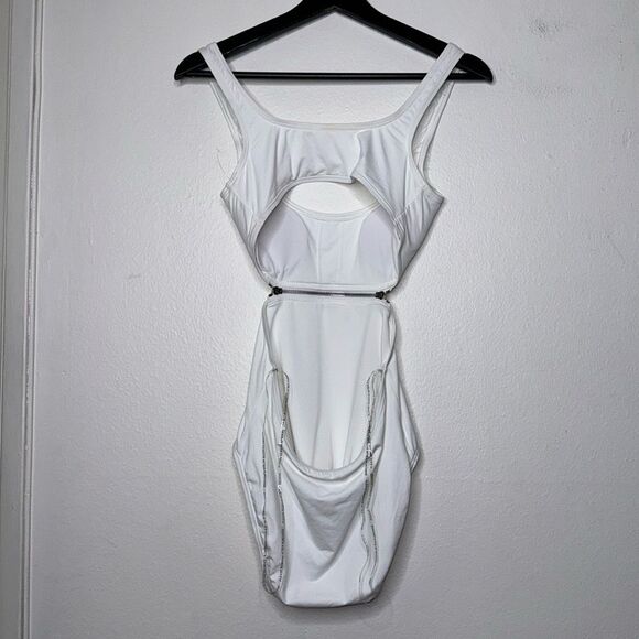 MICHAEL MICHAEL KORS Women's Zip-Trim Cutout One-Piece Swimsuit Size 6 - Picture 5 of 13